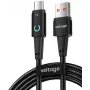VOLTAGE VEKA66AC100BK PowerAngle 66W PD USB-A naar USB-C kabel 1m zwart