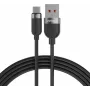 VOLTAGE VEKS66AC100BK USB-A naar USB-C siliconen 66W PD kabel 100cm zwart