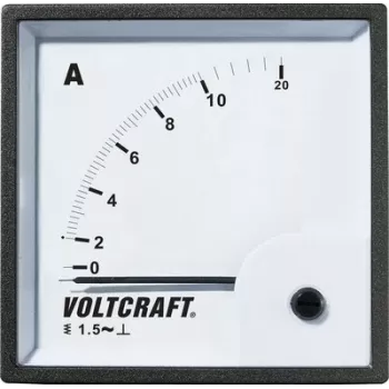 VOLTCRAFT AM-72X72/10A analoge inbouw-ampèremeter 10A AC draaispoelmeter