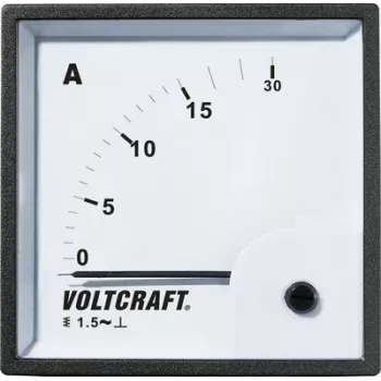 VOLTCRAFT AM-72X72/15A draaispoel-wisselstroommeter, 72x72mm, 0-15A, klasse 1.5