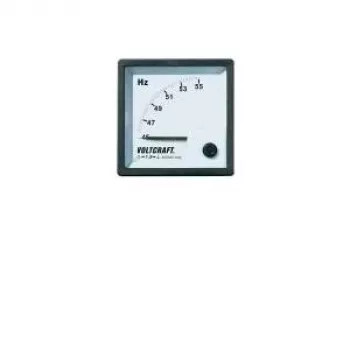 VOLTCRAFT AM-72X72/50HZ analoge inbouwmeter voor frequentie 45-55 Hz, 400 V AC, draaispoelmeter, 72x72 mm