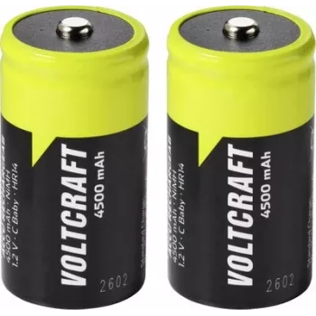 VOLTCRAFT Baby (C) NiMH accu 4500 mAh 1,2 V Ready to Use, 2-pack VC-17275485