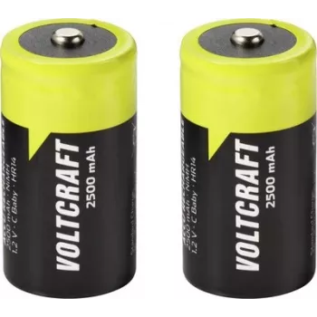 VOLTCRAFT Baby (C) accu NiMH 2500 mAh 1,2 V Ready to Use, 2-pack VC-17275475