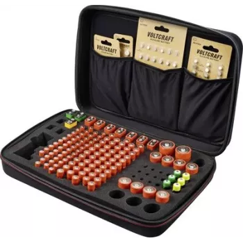 Voltcraft BB-146-1 Batterijbox voor 146x AAA AA C D 9V batterijen, 410x270x90 mm