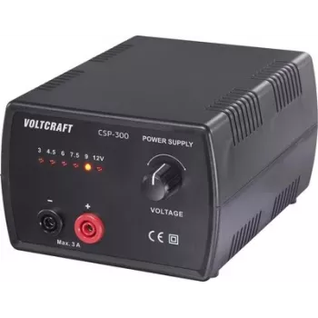 VOLTCRAFT CSP-300 universele schakelvoeding, selecteerbaar 3-12 V DC, 3 A max., 36 W, 1 uitgang, netgevoed VC-17192775