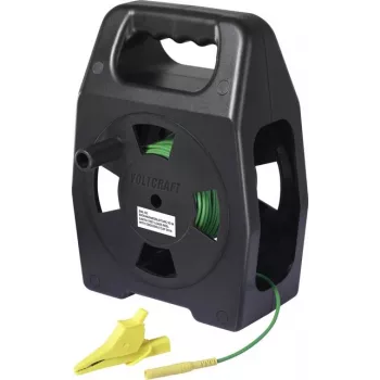 VOLTCRAFT EML-50 aardingsmeetsnoer 50 m groen op spoel CAT III 1000 V kunststofvezel voor hoge treksterkte (VC-17312695)