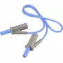 VOLTCRAFT hoogflexibele veiligheidsmeetleiding [4 mm lamellenstekker - 4 mm lamellenstekker] 0,5 m blauw MSB-501 10 A (VC-8063410)