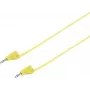VOLTCRAFT hoogflexibele meetsnoer [lamellenstekker 2 mm - lamellenstekker 2 mm] 0,6 m geel MSB-200 2,2 A (VC-8557690)