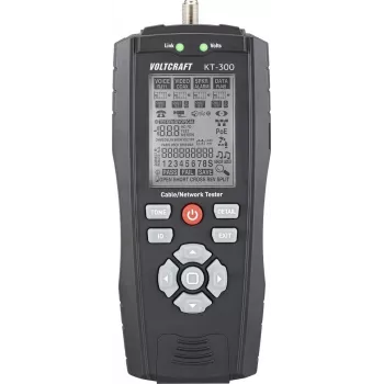 VOLTCRAFT KT-300 kabeltester VC-17497100 voor telecommunicatie en netwerk