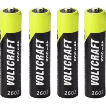VOLTCRAFT Micro (AAA) NiMH accu 1050 mAh 1,2 V Ready to Use, 4-pack (VC-17275425)