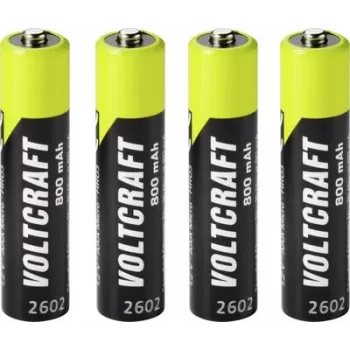 VOLTCRAFT Micro (AAA) NiMH accu 800 mAh 1,2 V Ready to Use, 4-pack (VC-17275415)