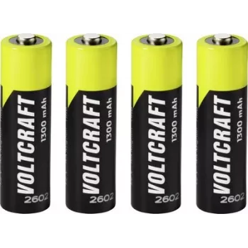 VOLTCRAFT Mignon AA NiMH accu 1300 mAh 1,2 V Ready to Use 4-pack (VC-17275445)
