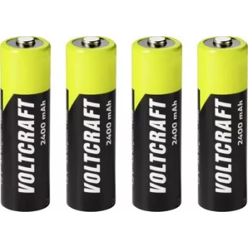 VOLTCRAFT Mignon AA NiMH accu 2400 mAh 1,2 V Ready to Use, 4-pack VC-17275455
