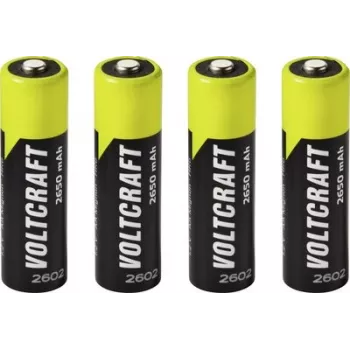 VOLTCRAFT Mignon AA NiMH-accu 2650 mAh 1,2 V Ready to Use, 4-pack VC-17275465