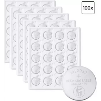VOLTCRAFT ML2032 oplaadbare lithium-knoopcel 65 mAh 3 V 100-pack (VC-18689110)