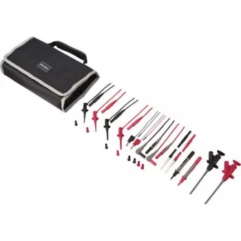 VOLTCRAFT MLSet-120 meetsnoerenset, 6-delig, 4 mm banaanstekkers, testpennen, 0,64 mm pincontacten, 1,2 m, rood/zwart VC-18652750