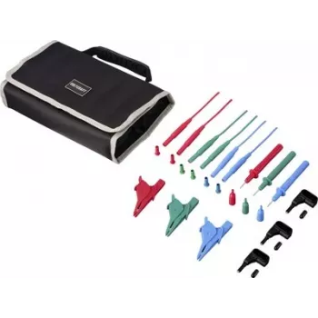 VOLTCRAFT MLSet-140 meetsnoerset, 4 mm stapelbare stekkers, 1,5 m, rood/blauw/groen, met krokodillenklemmen en testpennen VC-18652740