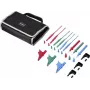VOLTCRAFT MLSet-140 meetsnoerset, 4 mm stapelbare stekkers, 1,5 m, rood/blauw/groen, met krokodillenklemmen en testpennen VC-18652740