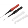 Voltcraft MMS-130 veiligheids-meetsnoerset met klemmen, 4 mm banaanstekker, 1,2 m, CAT III 1000 V, zwart/rood VC-17155590