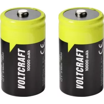 VOLTCRAFT Mono (D) NiMH accu 10000 mAh 1,2 V Ready to Use, 2-pack VC-17275505
