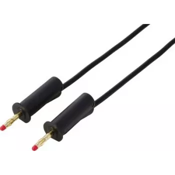 VOLTCRAFT MSB-132 1m zwarte meetsnoer 4mm stapelbare stekker naar 4mm stapelbare stekker VC-18709985