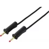 VOLTCRAFT MSB-132 2 m zwarte veiligheidsmeetkabel, 4 mm stapelbare stekkers, 32 A, 1000 V CAT III VC-18709995