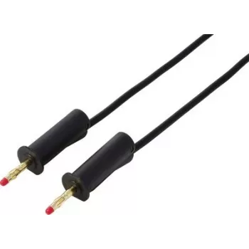 VOLTCRAFT MSB-132 2 m zwarte veiligheidsmeetkabel, 4 mm stapelbare stekkers, 32 A, 1000 V CAT III VC-18709995
