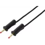 VOLTCRAFT MSB-132 2 m zwarte veiligheidsmeetkabel, 4 mm stapelbare stekkers, 32 A, 1000 V CAT III VC-18709995