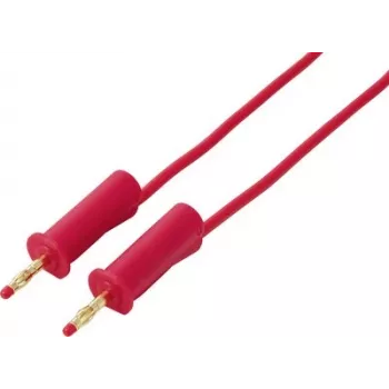 VOLTCRAFT MSB-132 2 m rode meetkabel met 4 mm stapelbare banaanstekkers VC-18709990