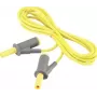 VOLTCRAFT MSB-501 veiligheidsmeetsnoer, 4 mm stapelbare banaanstekker naar dezelfde, 2 m, geel, CAT III 1000 V / CAT IV 600 V, 16 A VC-8063480