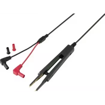 VOLTCRAFT MSL-503-2 meetsnoer-set, 4 mm veiligheidsstekker naar 4 mm veiligheidsstekker, 39 cm, 10 A, 1000 V, CAT III/IV, zwart/rood, 2 snoeren VC-18654460