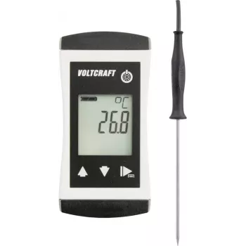 VOLTCRAFT PTM 100 + TPT-203 temperatuurmeter met Pt1000-sonde, -200 tot +450 °C, IP65