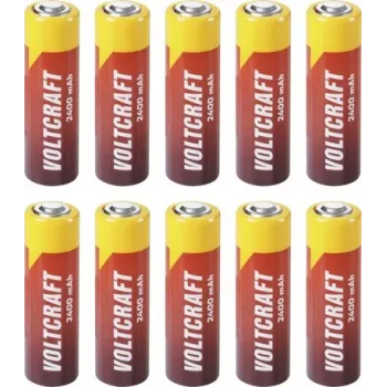 VOLTCRAFT speciale batterij Mignon (AA) button-top Li-SoCl2 3,6 V 2400 mAh 10 stuks (VC-17255755)