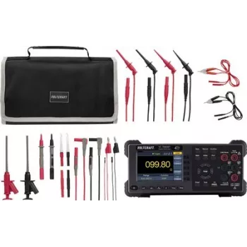 VOLTCRAFT VC-11015335+VC-18652750+VC-11732520 True RMS digitale multimeter met datalogger, OLED, CAT III 1000V/CAT IV 600V