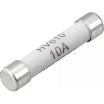 VOLTCRAFT VC-14933145 multimeterzekering, 10 A, 600 V AC/DC, snel, 6,35 x 31,8 mm, 100 stuks