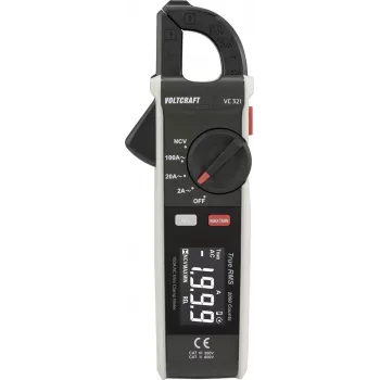 Voltcraft VC-321 digitale stroomtang True RMS AC/DC 600V CAT II 300V CAT III 100A