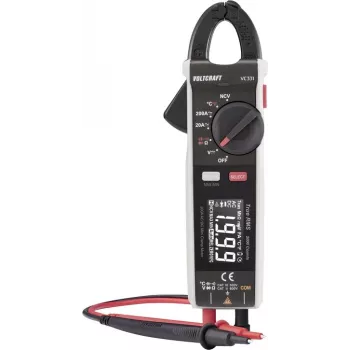 VOLTCRAFT VC-331 digitale stroomtang AC/DC 200 A CAT II 600 V CAT III 300 V 2000 Counts