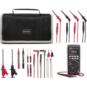 VOLTCRAFT VC-831 True RMS digitale multimeter met MLSet-120 meetkabels en draagtas VC-12884320+VC-18652750