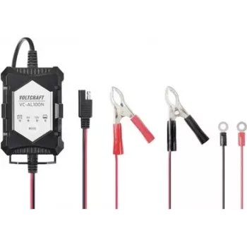 VOLTCRAFT VC-AL100N VC-13188600 automatische acculader 6V/12V 1A voor lood-accu, AGM, gel, LiFePO4