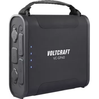 Voltcraft VC-GP40 powerbank 144000 mAh LiFePO4 USB-PD 100W zwart LED-zaklamp