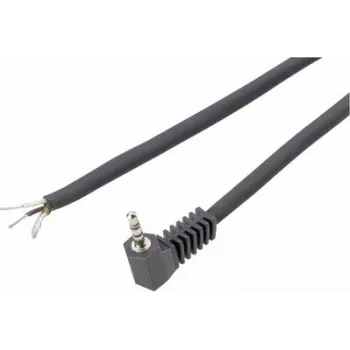 VOLTCRAFT XL-AC25SGW 2,5 mm stereo jackplug, 3-polig, soldeeraansluiting, vernikkeld, 1 stuk 93025c204
