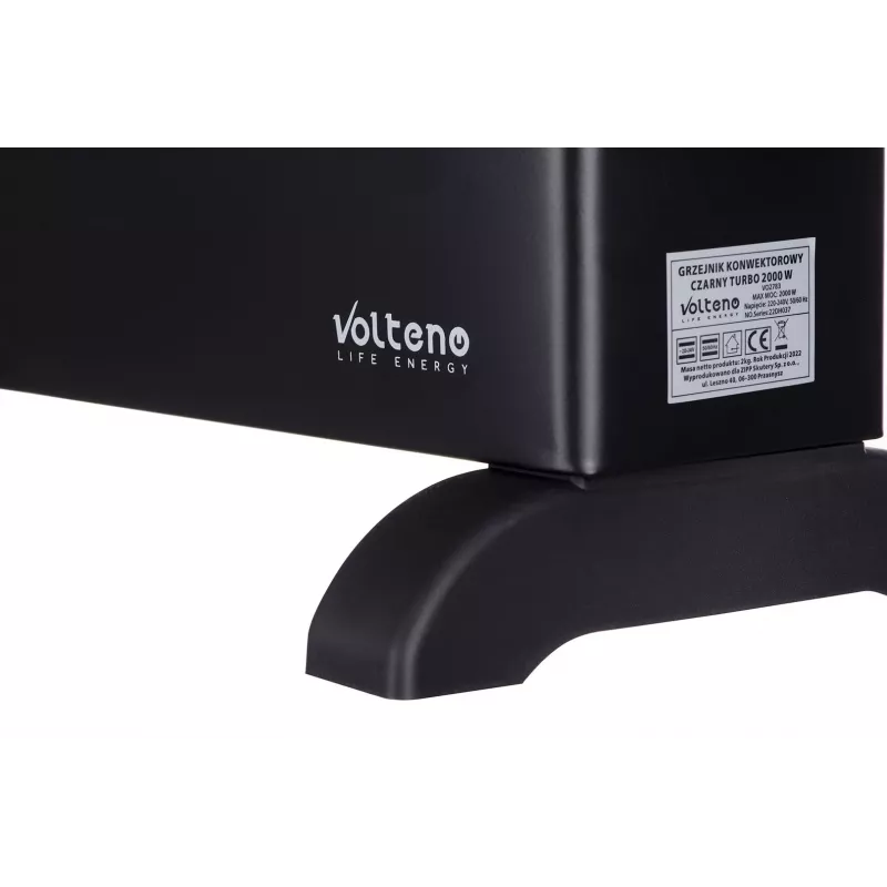 Volteno VO2783 convectorverwarming 2000W - snelle verwarming, instelbare thermostaat, oververhittingsbeveiliging, vrijstaand, wit