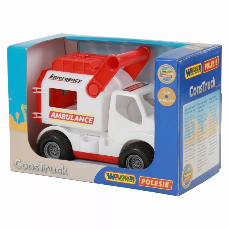 WADER POLESIE auto ConsTruck ambulance wit Polesie 41913