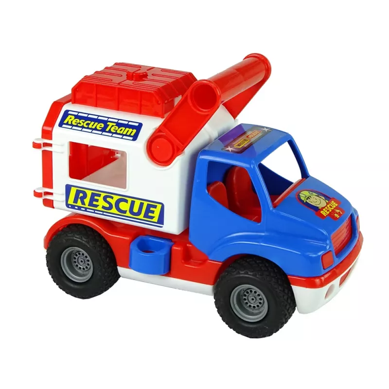 WADER POLESIE blauwe en witte ConsTruck reddingsauto 41937