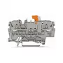 WAGO 2002-1671 2-geleider scheidings- en meetklem met Push-in CAGE CLAMP, grijs