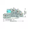WAGO 2203-7641 installatie-rijgklem, meerlaags, met N-scheider, NT/L/PE, grijs
