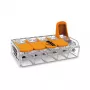 WAGO 221-615 5-aderige hefboomconnector, compacte verbindingsklem, 450 V, 32 A, transparant/oranje