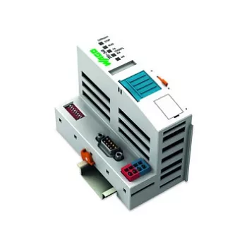 WAGO 750-348 ECO CANopen veldbuskoppelaar, D-Sub 9-polig, 24 VDC, DIN-rail, grijs