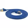 Wantec patchkabel SSTP CAT7 stekker CAT6a d=4mm 25,00m blauw
