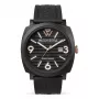 WATCHPEOPLE dames 700994 analoog quartz horloge 45mm zwarte wijzerplaat leren band